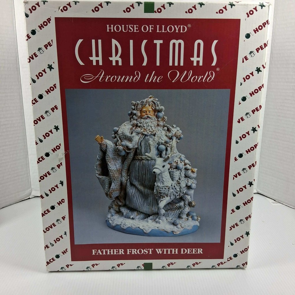 House of Lloyd Christmas Around the World Father Frost with Deer 562252 Vintage